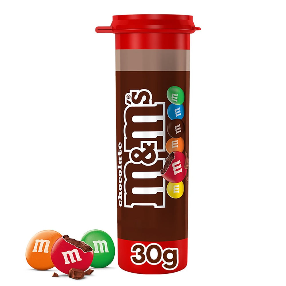Confeitos Chocolate ao Leite Minis Tubo M&M's 30g