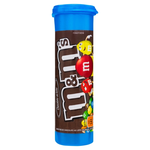 Confeitos Chocolate ao Leite Minis Tubo M&M's 30g