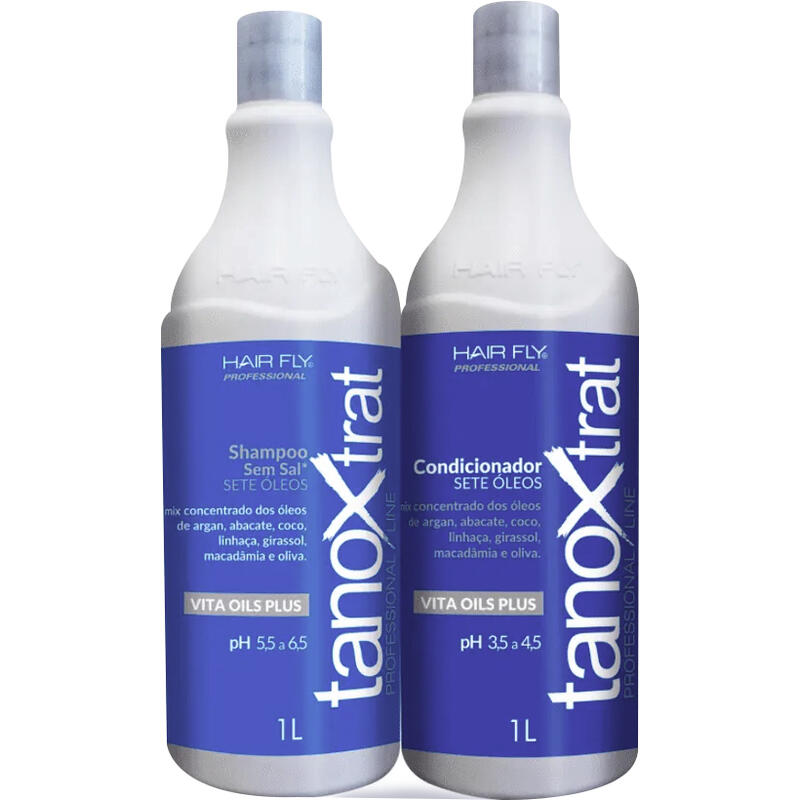 Kit Tanox Shampoo 1L + Condicionador 1L Sete Óleos