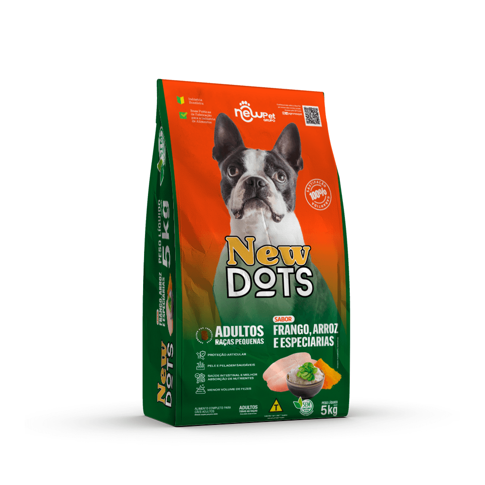 Ração New Dots Premium Raças Pequenas 5kg