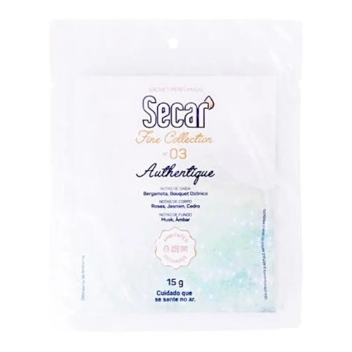 Aromatizador Secar 15g Sachet Collection Authentique