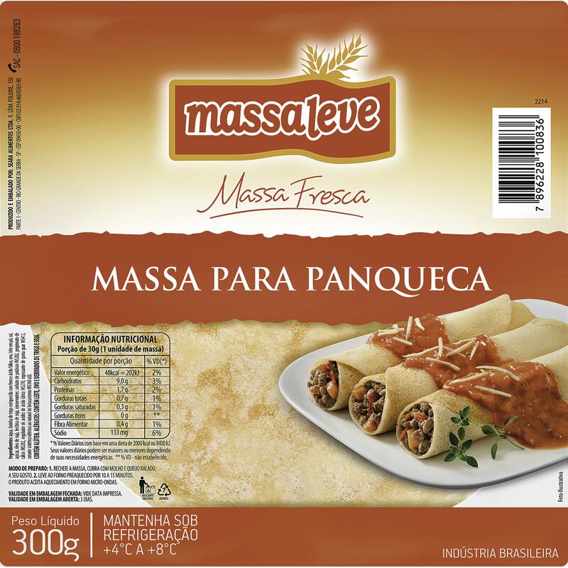 Massa de Panqueca Massa Leve 300g