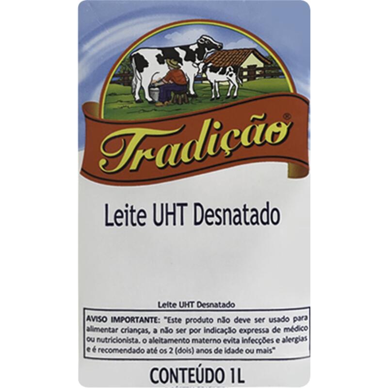 Leite Longa Vida Tradição Desnatado 1L