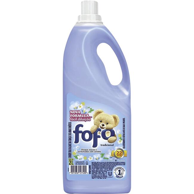 Amaciante de Roupas Fofo Azul 2L