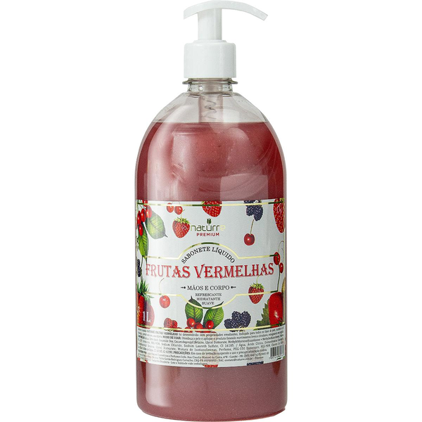 Sabonete Líquido Naturrê 1 Litro - Frutas Vermelhas