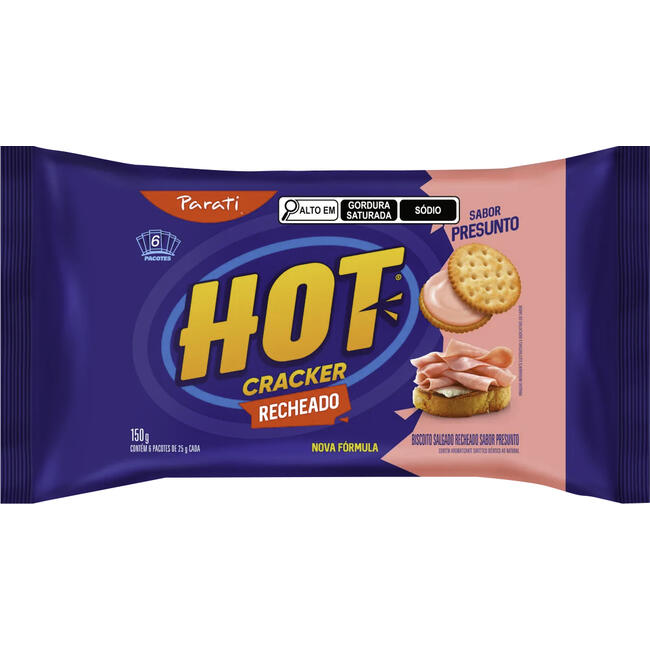 Biscoito Hot Cracker Parati 150g - Presunto
