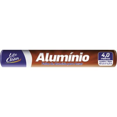 Folha de Alumínio Life Clean 45cmx4m Rolo