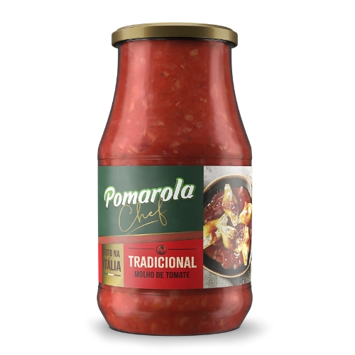 Molho de Tomate POMAROLA Tradicional Vidro 420g