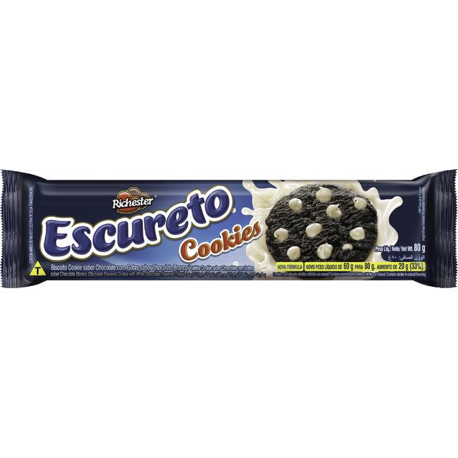 Biscoito Cookie Richester Escureto 80g