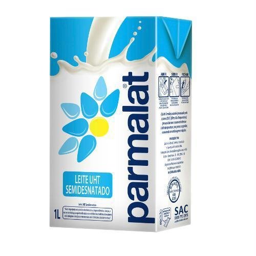 Leite UHT Parmalat Semidesnatado 1L