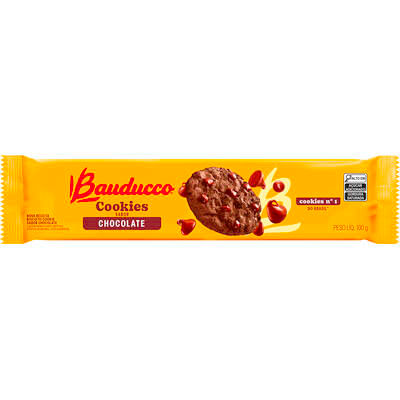 Biscoito Cookies Bauducco Chocolate 100g