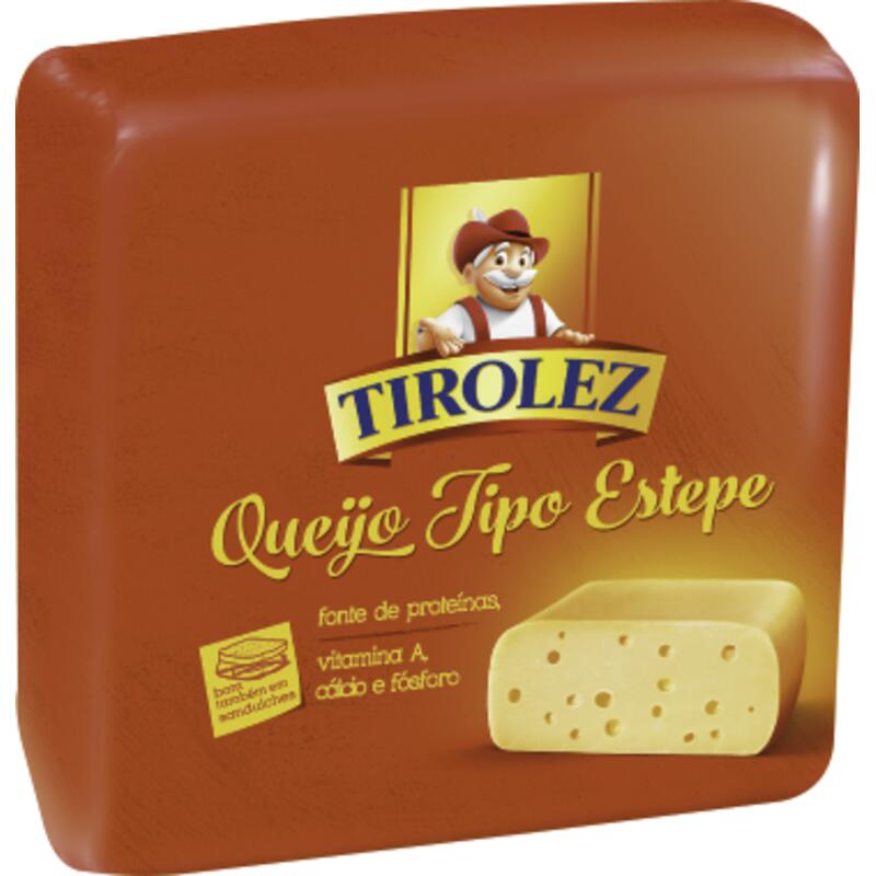Queijo tipo Estepe Tirolez Preço por quilo na peça