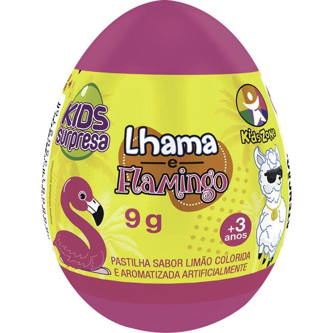 Ovo Surpresa Kids Zone Lhama e Flamingo un