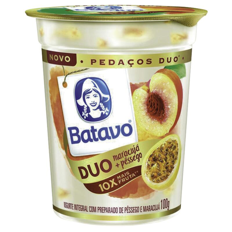 Iogurte Duo Batavo Maracujá e Pêssego 100g