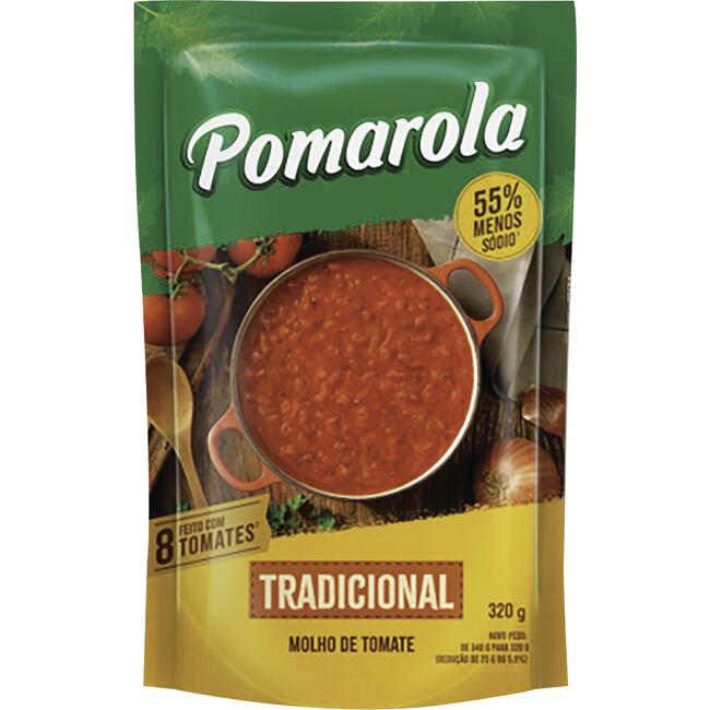 Molho de Tomate Pomarola Tradicional 320g