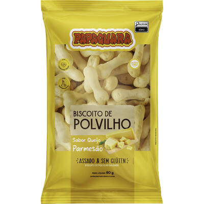 Biscoito de Polvilho Papaguara Queijo Parmesão 80g