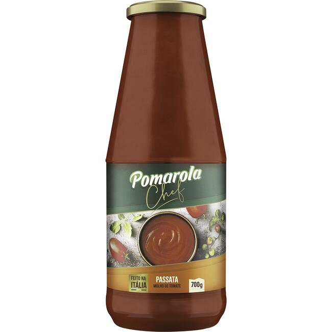 Molho de Tomate Passata Pomarola Chef Vidro 700g