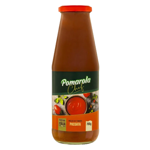 Molho de Tomate Passata Pomarola Chef Vidro 700g