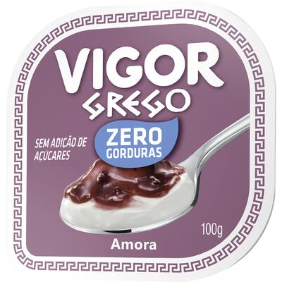 Iogurte Vigor Grego Zero Amora 100g
