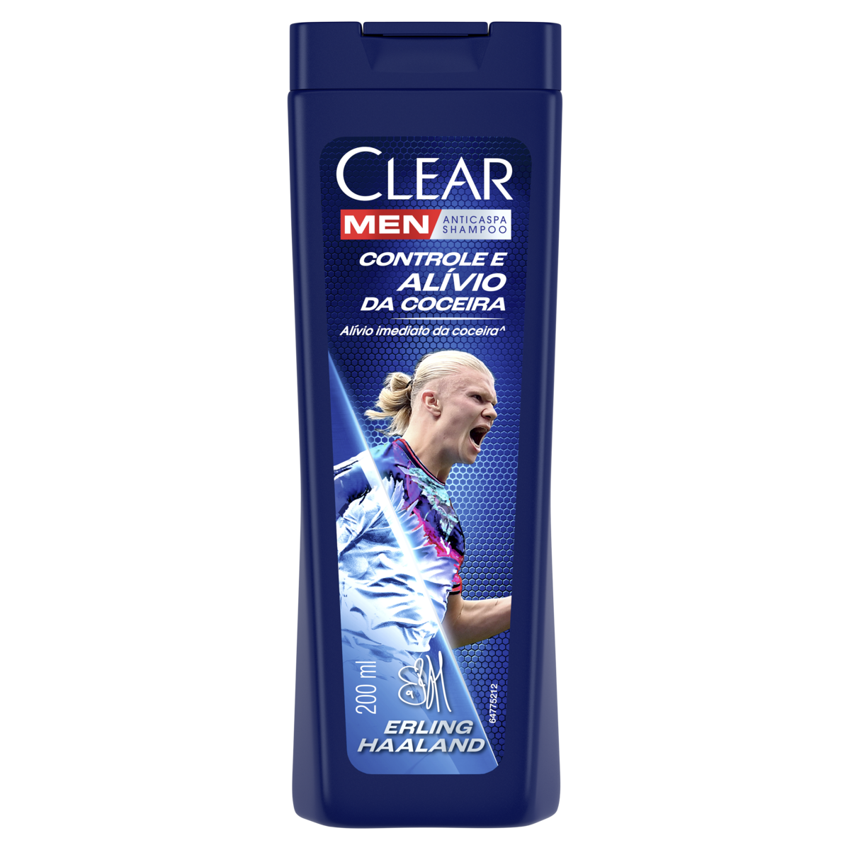 Shampoo Anticaspa Clear Men Controle e Alívio da Coceira Frasco 200ml