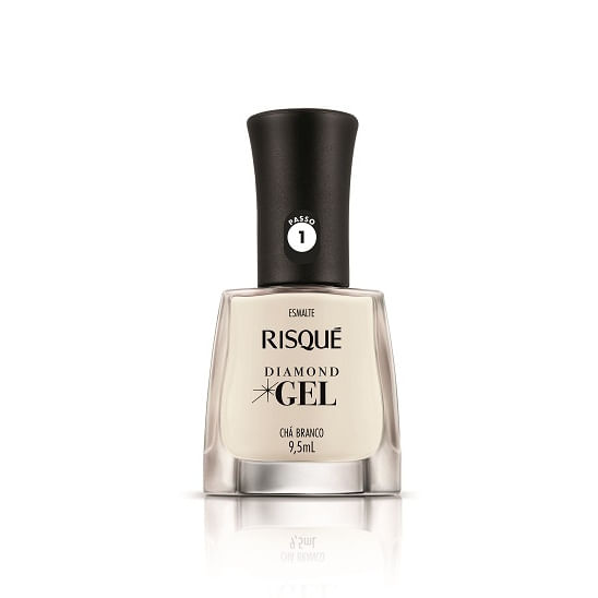Esmalte Gel RISQUÉ Diamond Chá Branco Claro 9.5ml