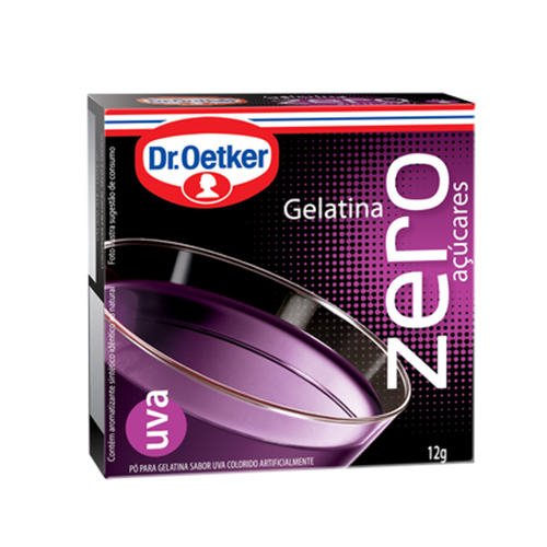 Pó para gelatina DR OETKER zero uva 12g