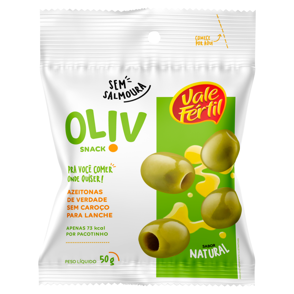 Snack VALE FÉRTIL Oliv Azeitonas Verdes 50g