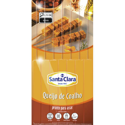 Espeto de Queijo Coalho Santa Clara Preço por quilo no pacote