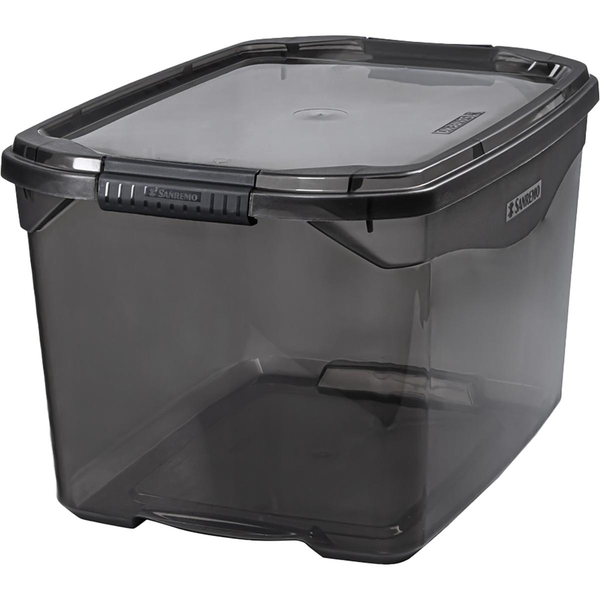 Caixa Organizadora Sanremo 29 Litros - Fumê - Ref. SR941/20