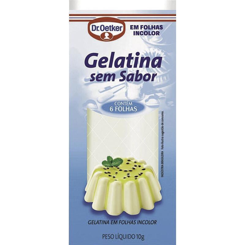 Gelatina Dr. Oetker Folha Branca 10g