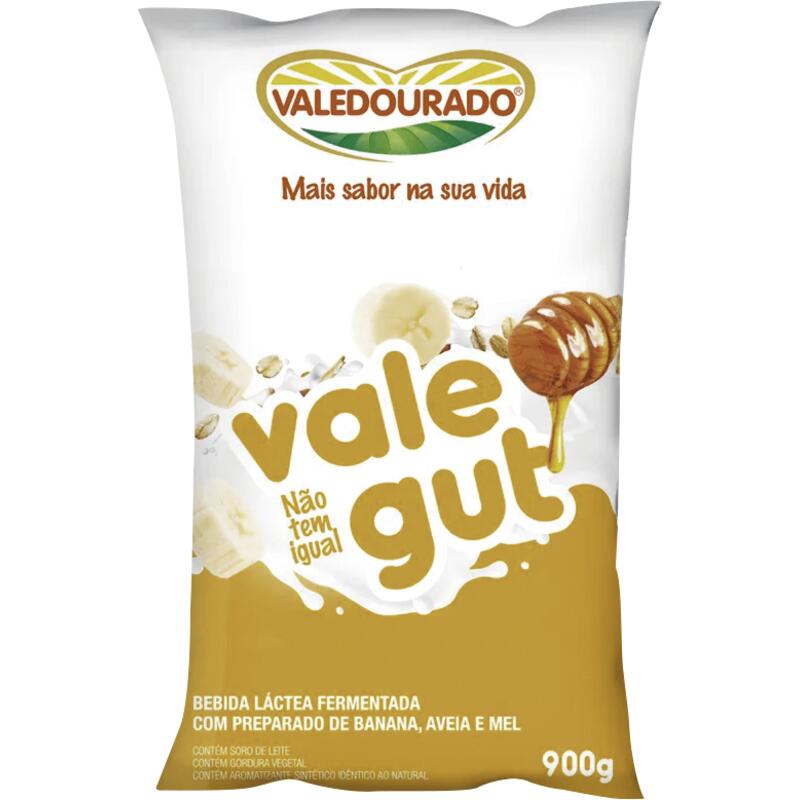 Bebida Láctea Vale Gut Banana, Aveia e Mel 900g