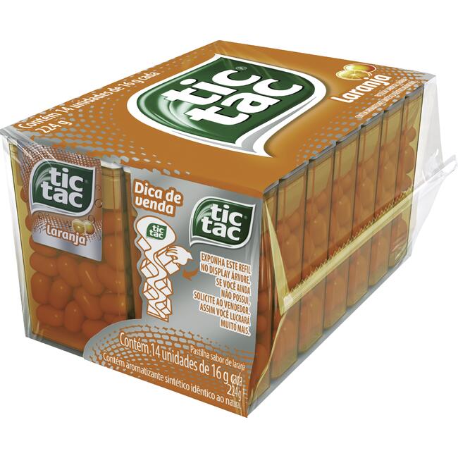 Pastilha Tic Tac Laranja 14x16g