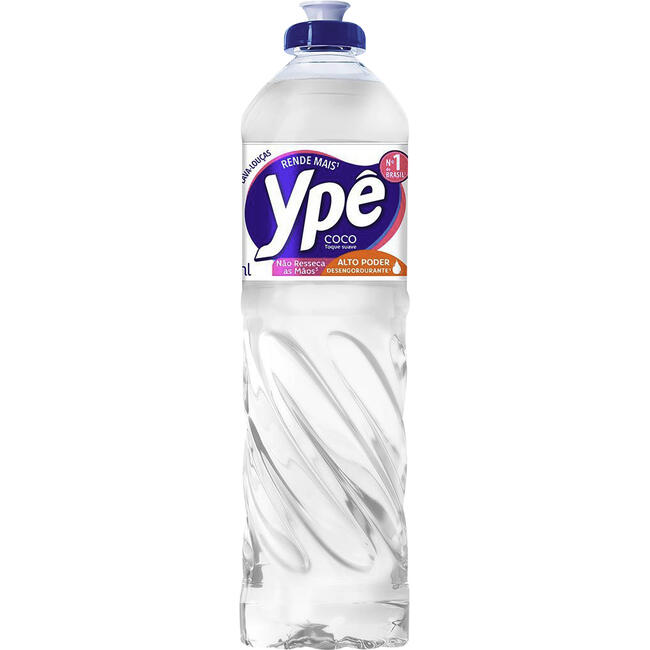 Detergente Líquido Ypê Coco Branco 500ml