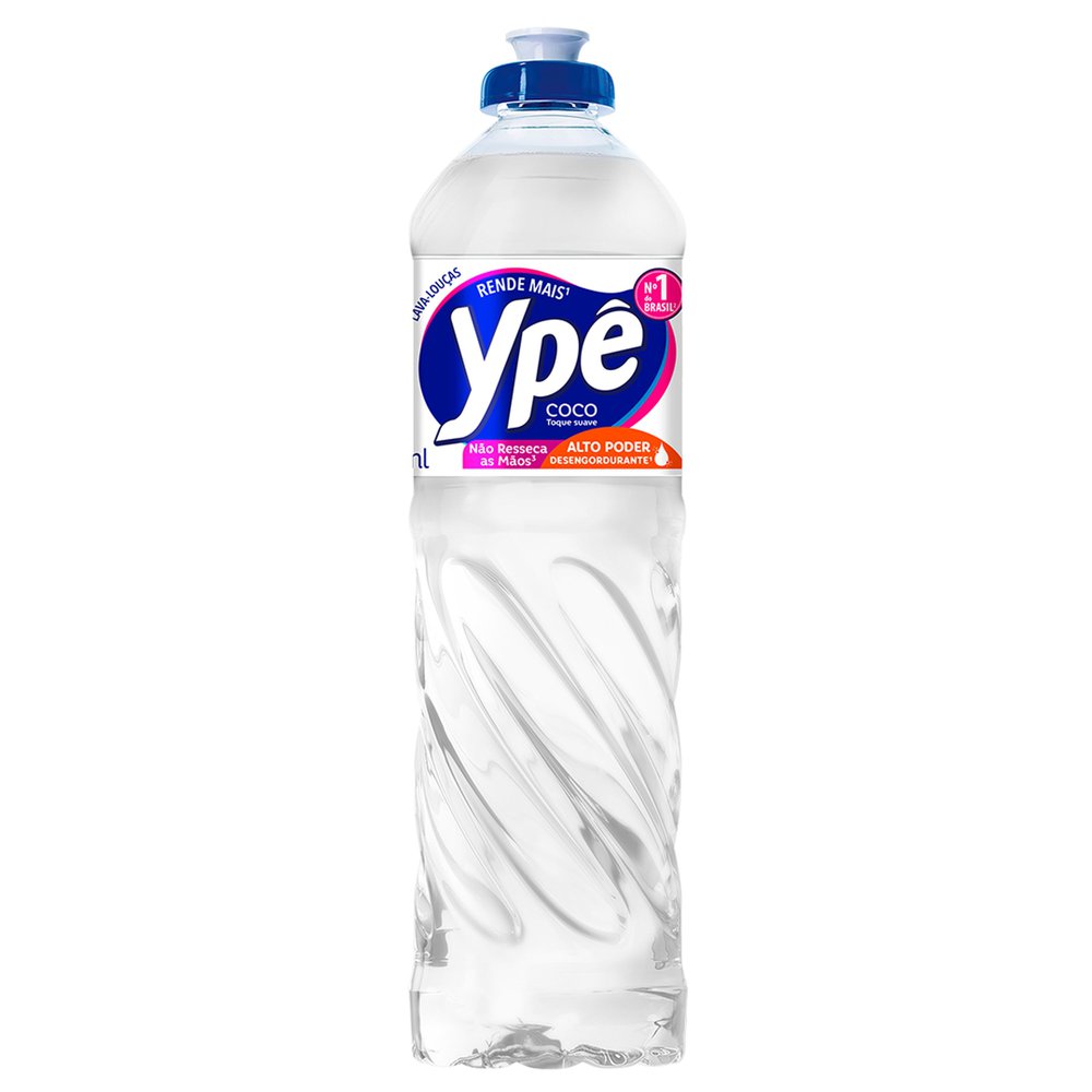 Detergente Líquido Ypê Coco Branco 500ml