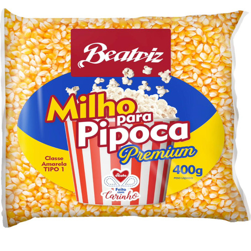 Milho Para Pipoca Beatriz Tipo 1 Premium 400g