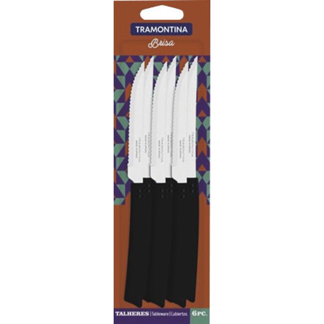 Faca de Mesa Brisa Tramontina Preto 6 un
