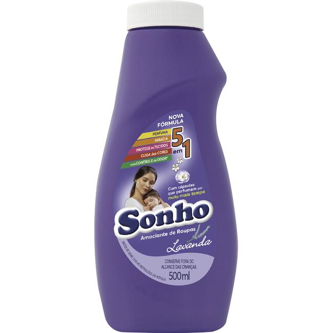 Amaciante de Roupas Sonho Lavanda 500ml