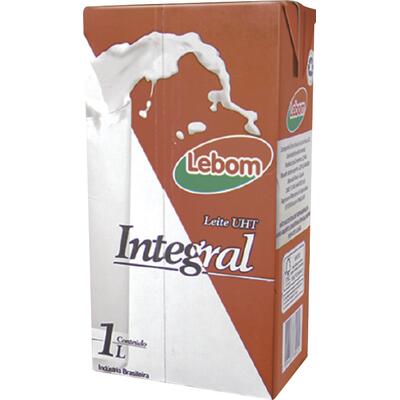 Leite Longa Vida Lebom Integral 1L