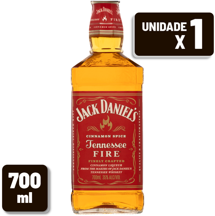 Whisky Jack Daniel's Fire Garrafa Vidro 700ml
