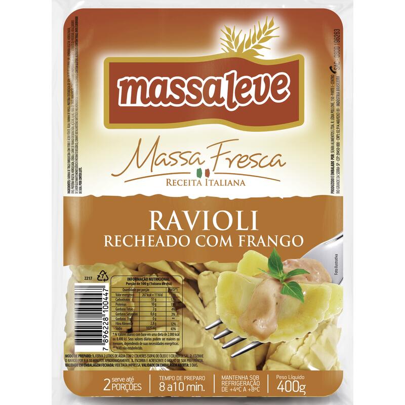 Ravioli Massaleve Frango 400g