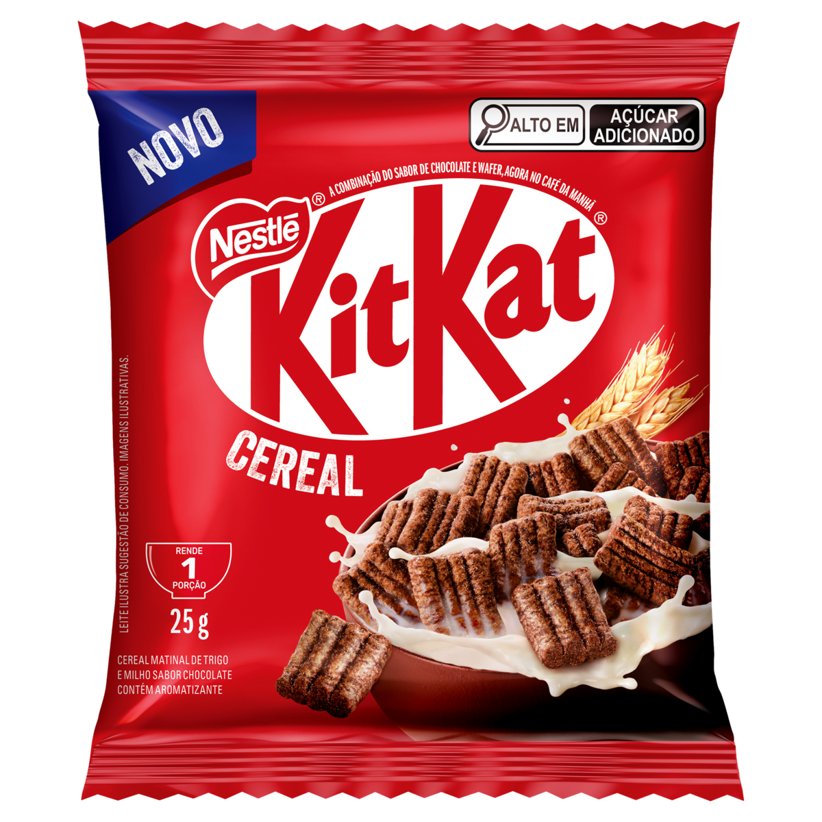 Cereal Matinal Chocolate Kitkat Pacote 25g