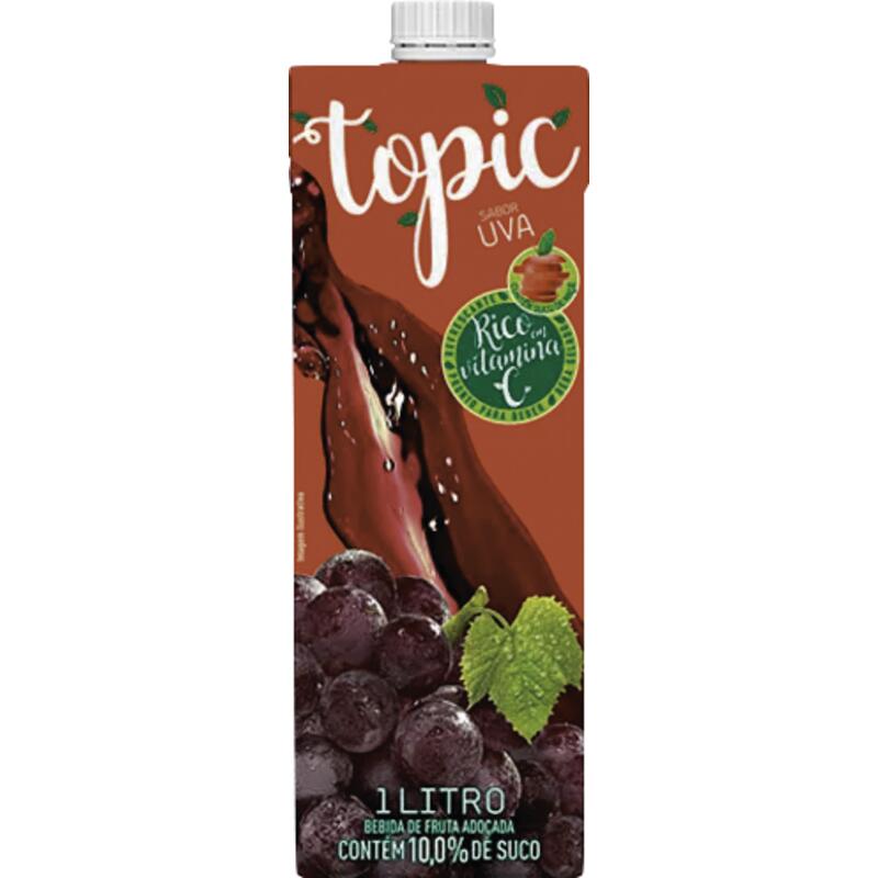 Bebida Mista Topic Uva e Maçã 1L