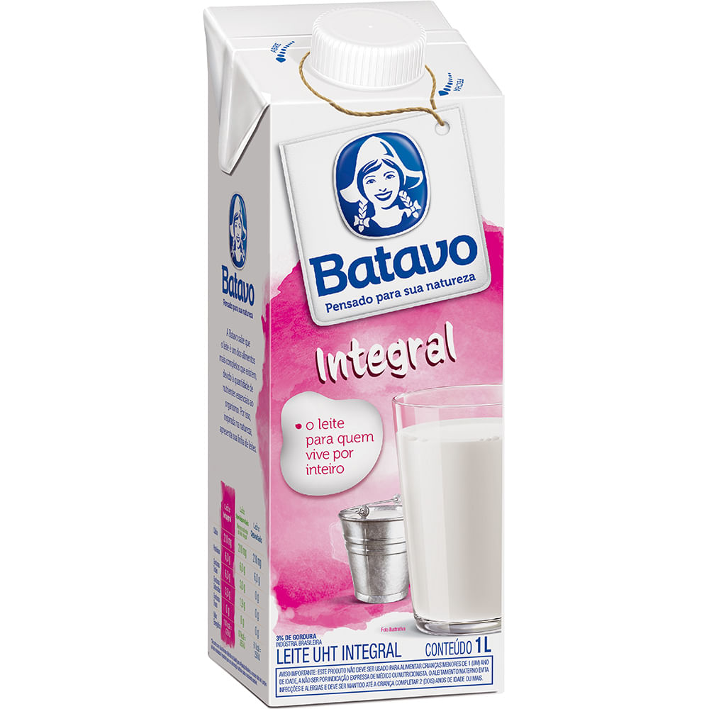 Leite UHT Batavo Integral 1L
