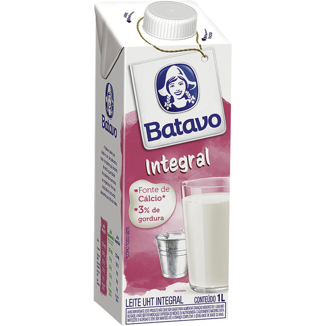 Leite UHT Batavo Integral 1L