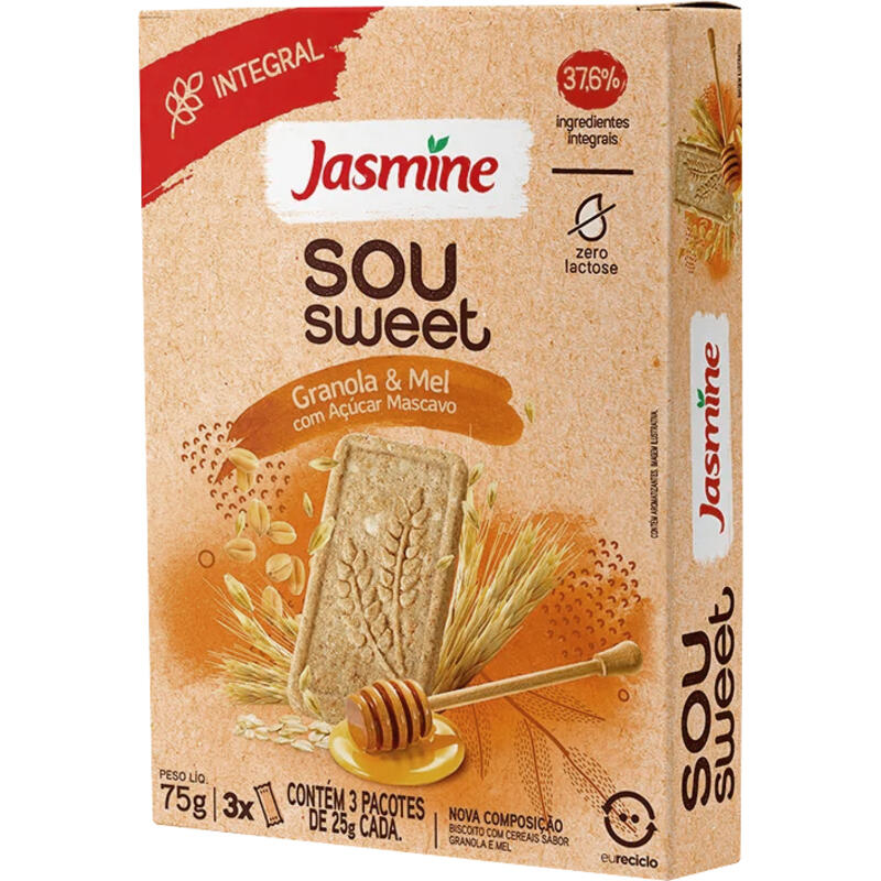 Biscoito Jasmine 75g - Integral - Granola & Mel