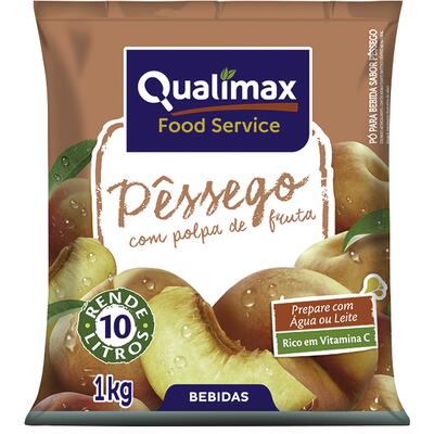Refresco em Pó Qualimax Pêssego 1kg