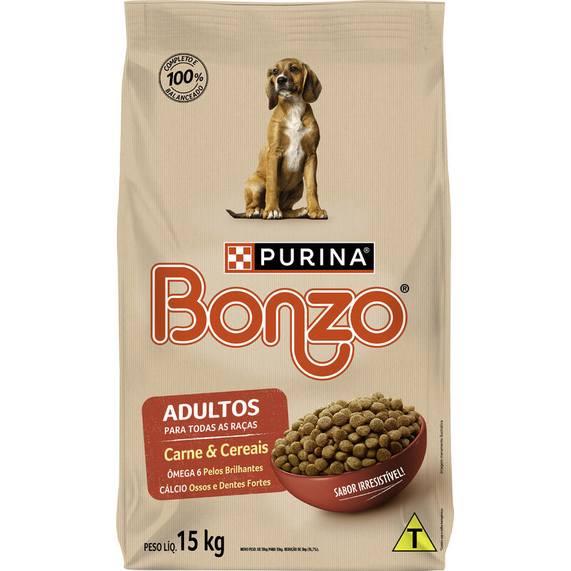 Alimento para Cães Bonzo Carne e Cereais 15kg