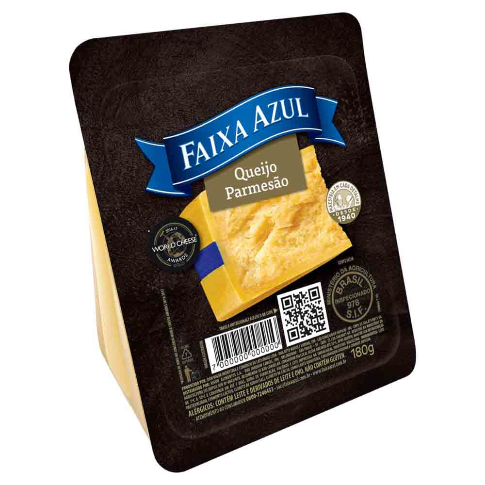 Queijo Parmesão Fatiado Faixa Azul 180g