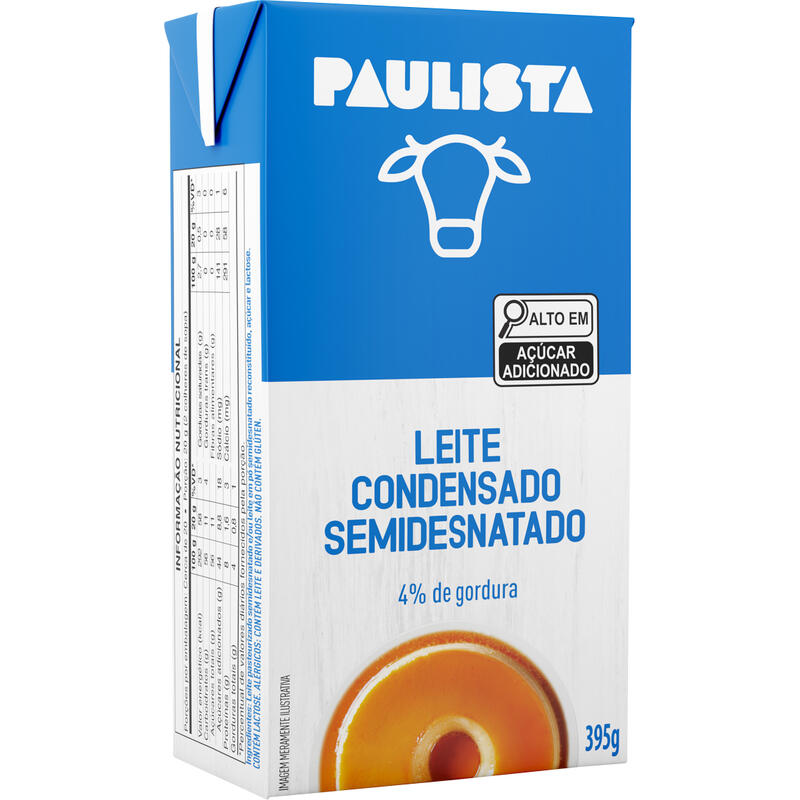 Leite Condensado Paulista Semidesnatado 395g