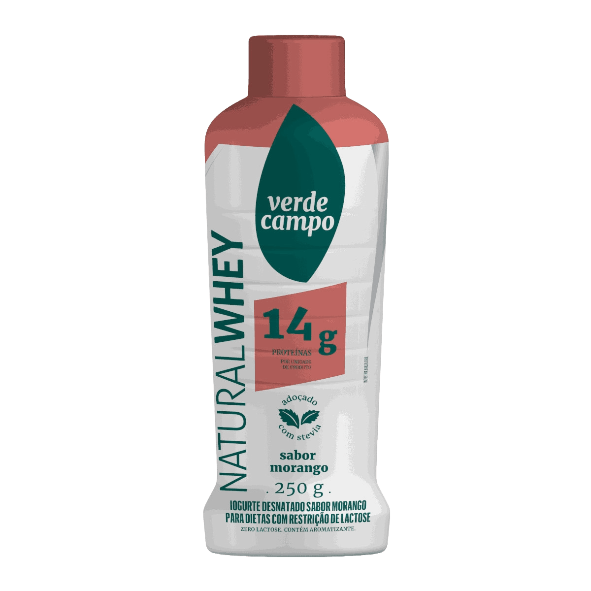 Iogurte Natural Whey Verde Campo Morango 250g